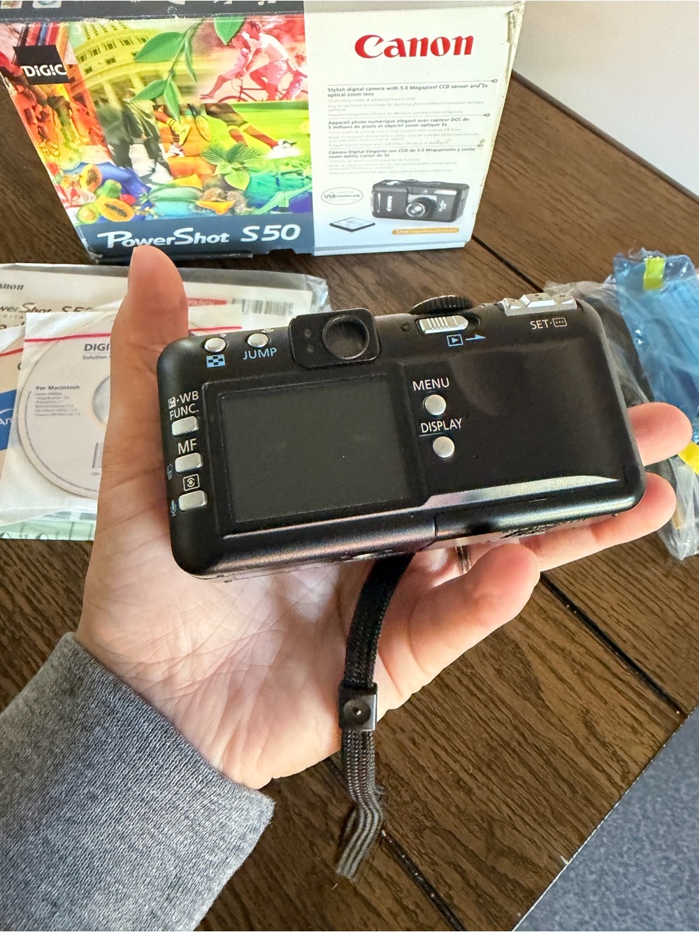 Canon Powershot S50 Digital Camera In Box With Charger Manual Battery - Picture 10 of 14